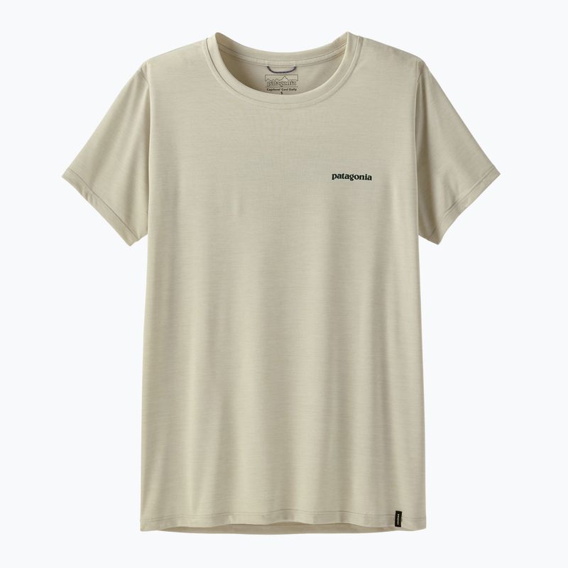 Футболка жіноча Patagonia Capilene Cool Daily Shirt - Boardshort Logo dyno white 5