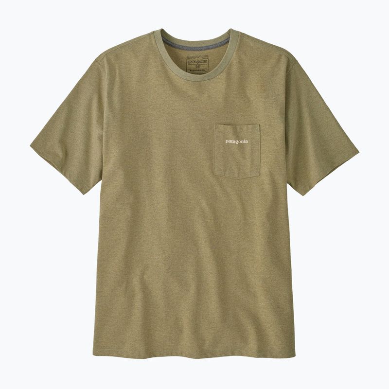 Футболка чоловіча Patagonia Boardshort Logo Pocket Responsibili gumtree green 5