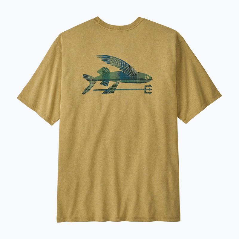 Футболка чоловіча Patagonia Flying Fish Responsibili Tee limestone yellow/heritage fitz 5