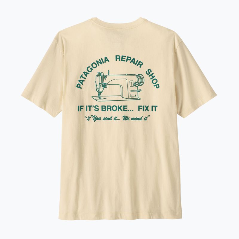 Футболка чоловіча Patagonia Repair Shop undyed natural 2
