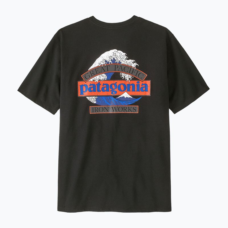 Футболка трекінгова чоловіча Patagonia Great Waves Responsibili Tee black 2