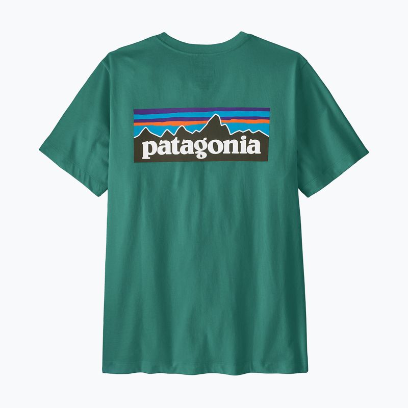 Футболка чоловіча Patagonia P-6 Logo gem green 5