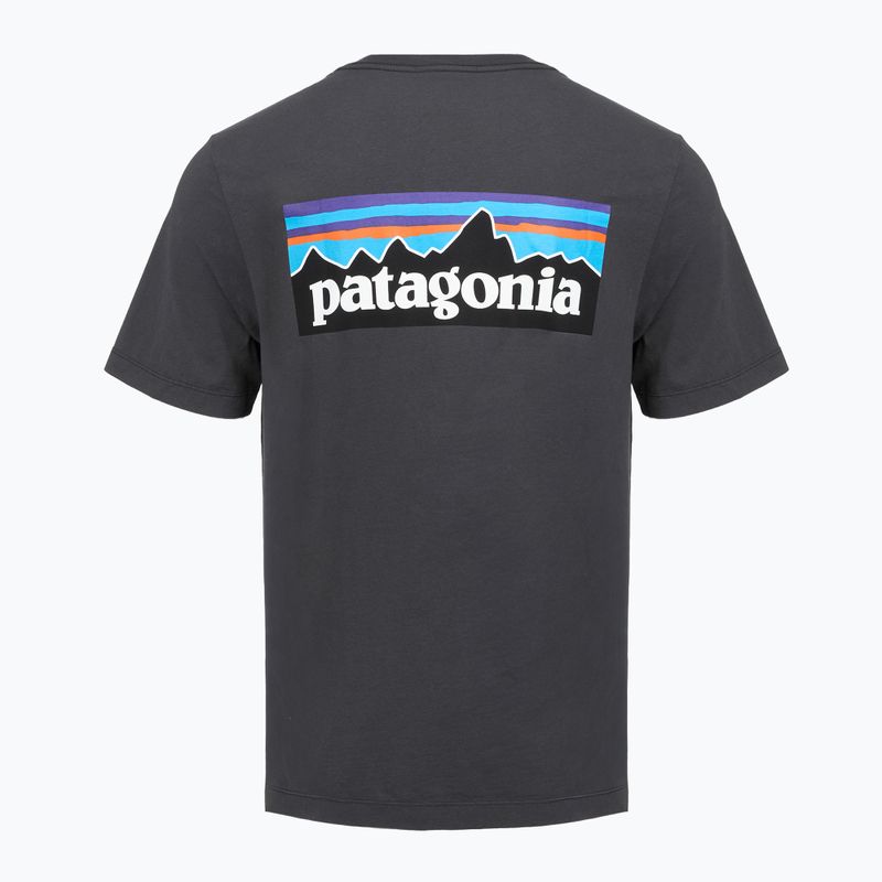 Футболка чоловіча Patagonia P-6 Logo ink black 2