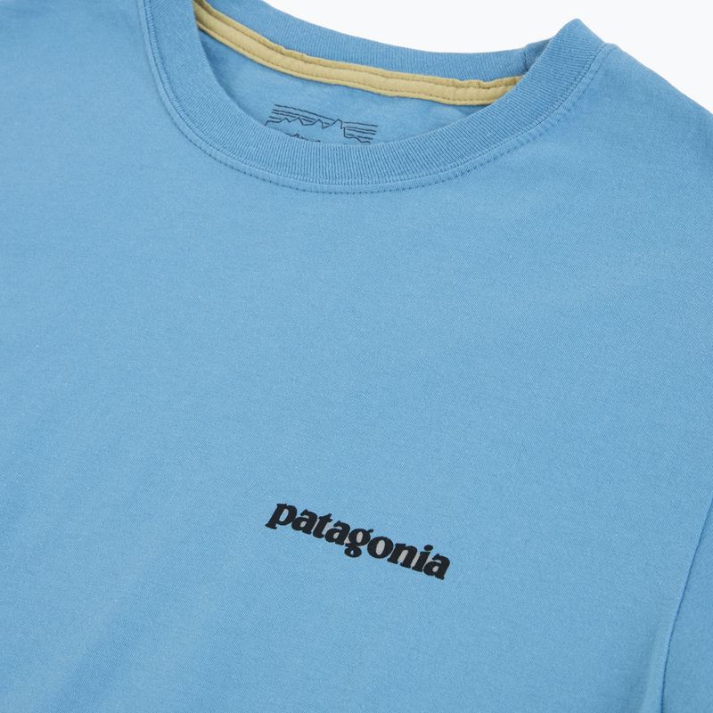 Футболка чоловіча Patagonia P-6 Logo shore blue 3