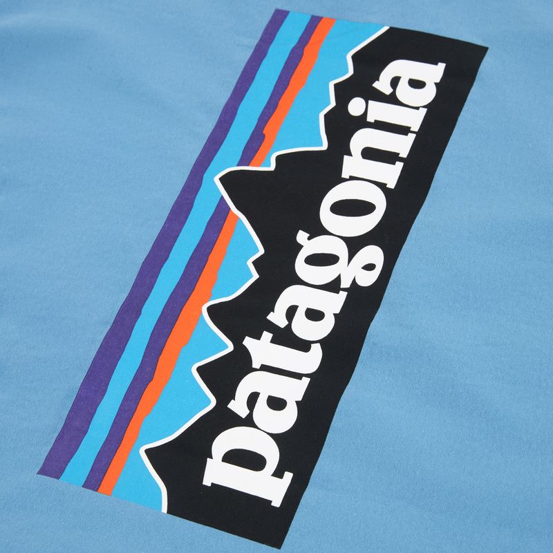 Футболка чоловіча Patagonia P-6 Logo shore blue 4