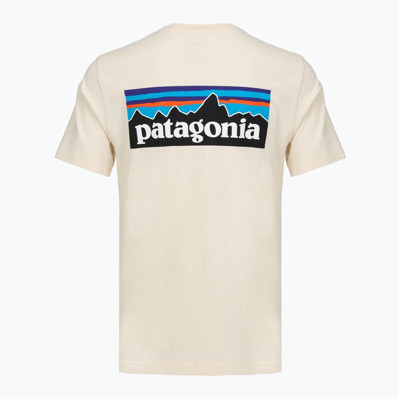 Футболка чоловіча Patagonia P-6 Logo undyed natural 2