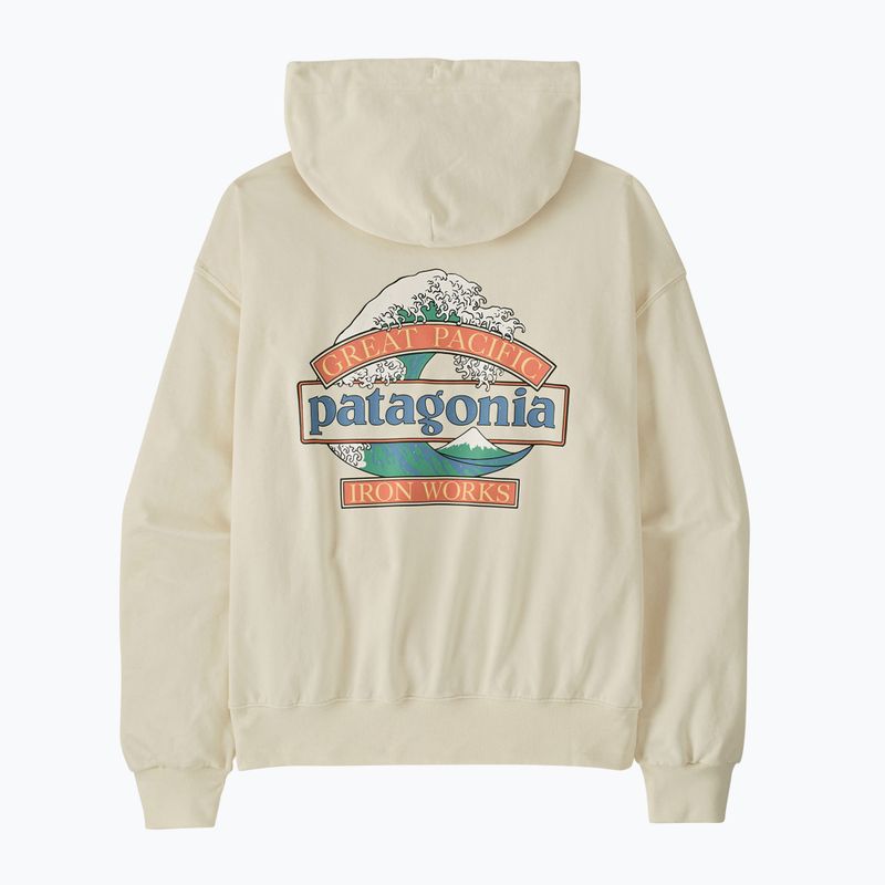 Кофта чоловіча Patagonia Great Waves Daily Hoody wool white 2