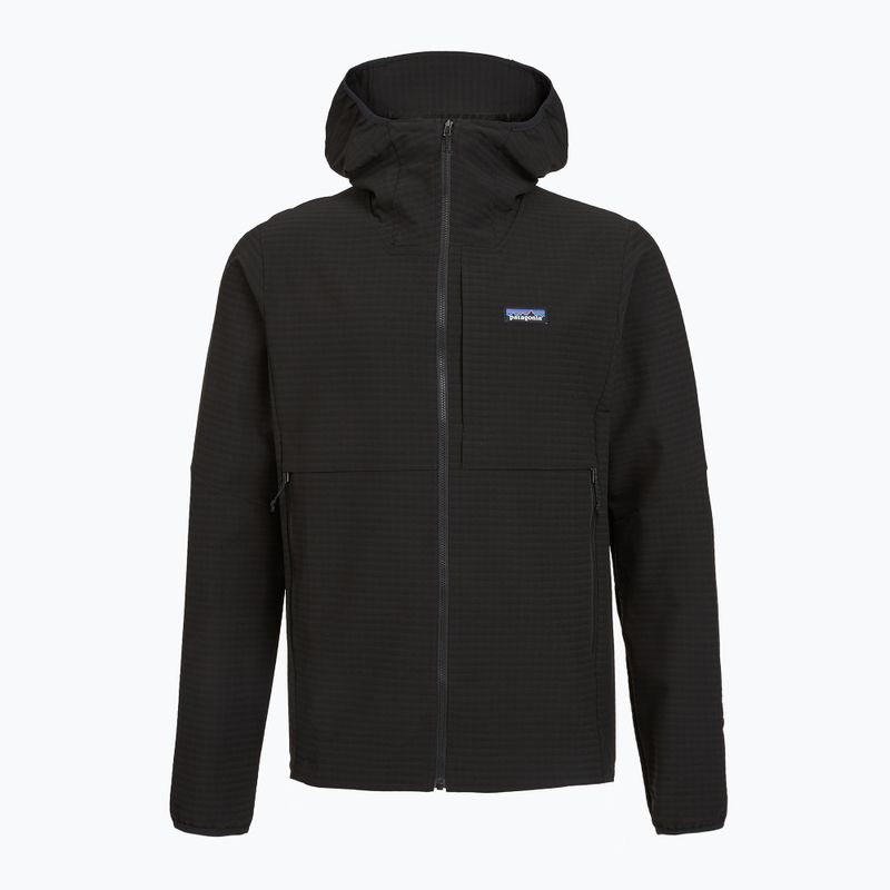 Куртка софтшел чоловіча Patagonia R1 TechFace Hoody black 2