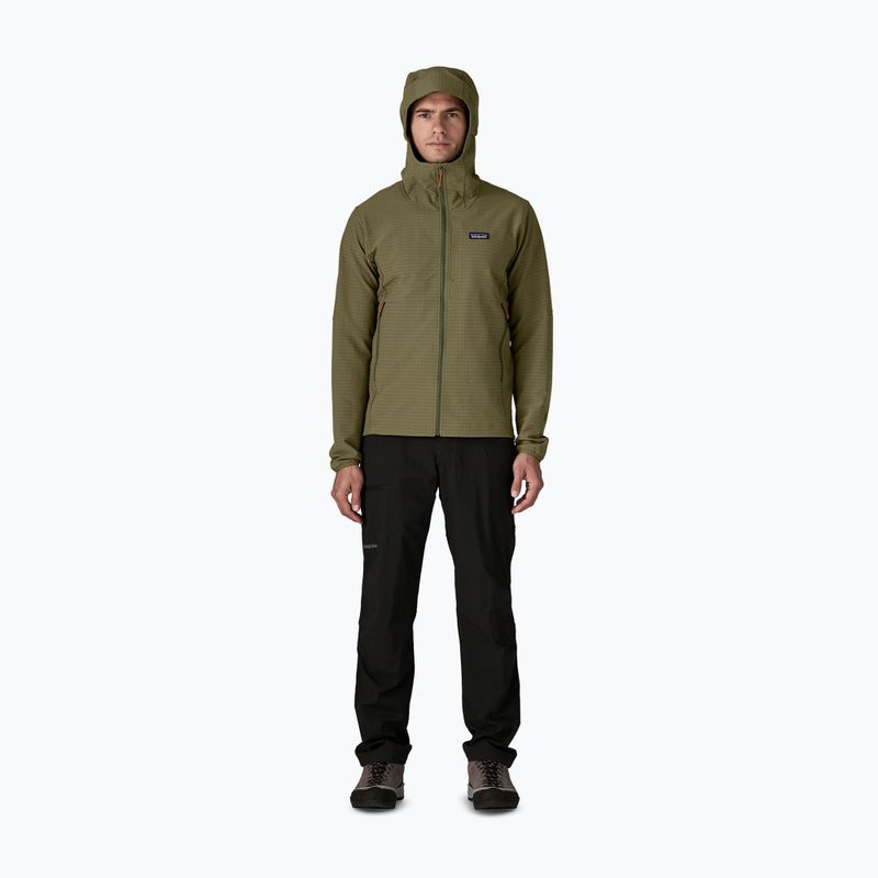 Куртка софтшел чоловіча Patagonia R1 TechFace Hoody basin green 2