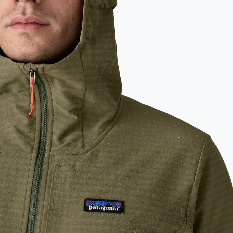 Куртка софтшел чоловіча Patagonia R1 TechFace Hoody basin green 7