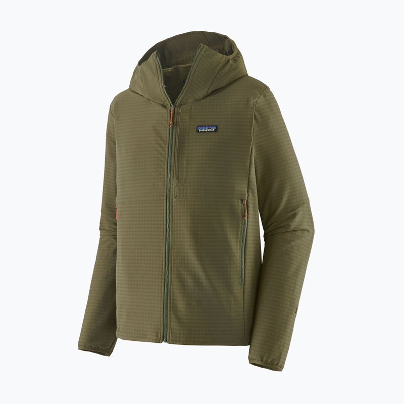 Куртка софтшел чоловіча Patagonia R1 TechFace Hoody basin green 12