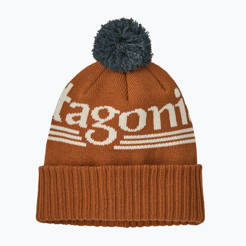 Шапка зимова Patagonia Powder Town hut tripper logo: cinnamon brown 2