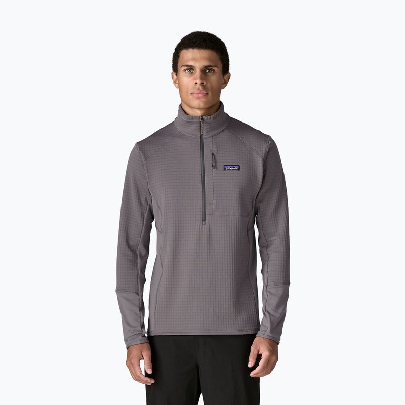 Кофта трекінгова чоловіча Patagonia R1 Pullover may grey 2