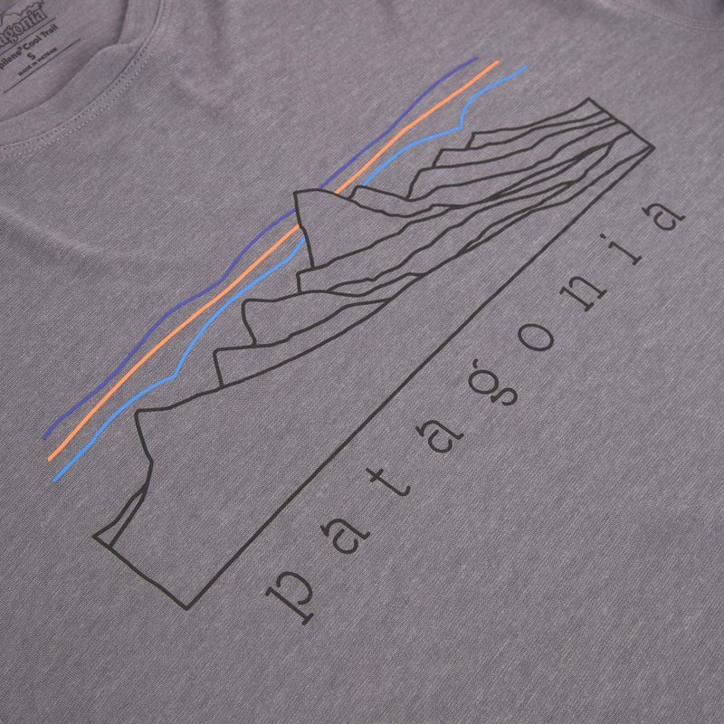 Лонгслів чоловічий Patagonia Cap Cool Trail Stratapeaks may grey 3