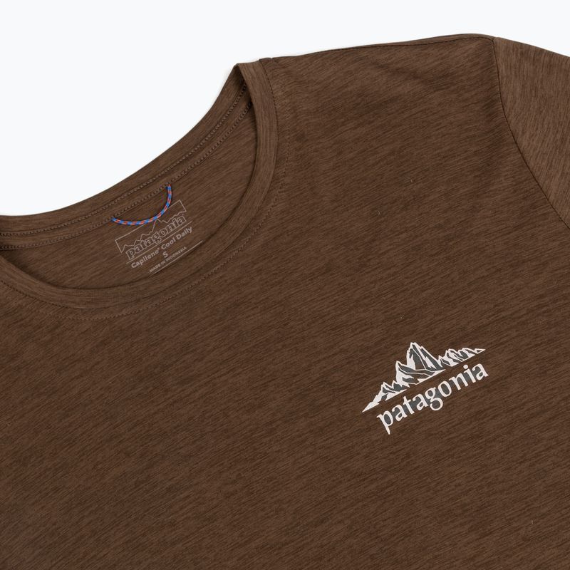 Лонгслів трекінговий чоловічий Patagonia Cap Cool Daily Hut Tripper LS berm brown - light berm brown x-dye 3