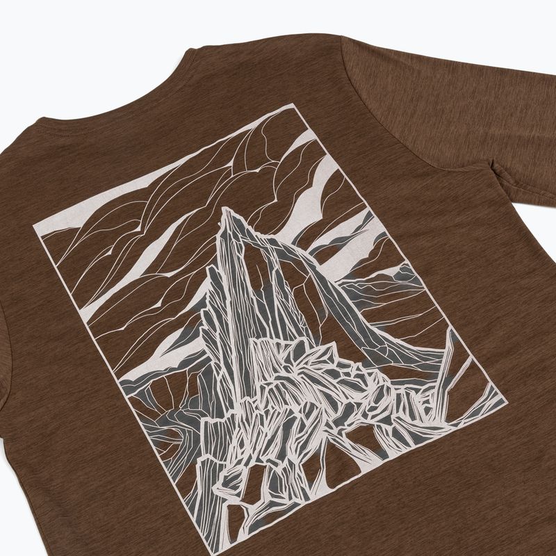Лонгслів трекінговий чоловічий Patagonia Cap Cool Daily Hut Tripper LS berm brown - light berm brown x-dye 4