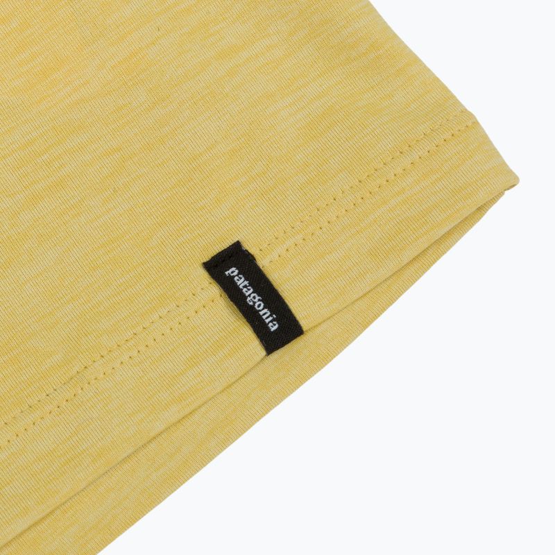 Лонгслів чоловічий Patagonia Cap Cool Daily Boardshort Logo LS limestone yellow - Light Limestone yellow x-dye 4
