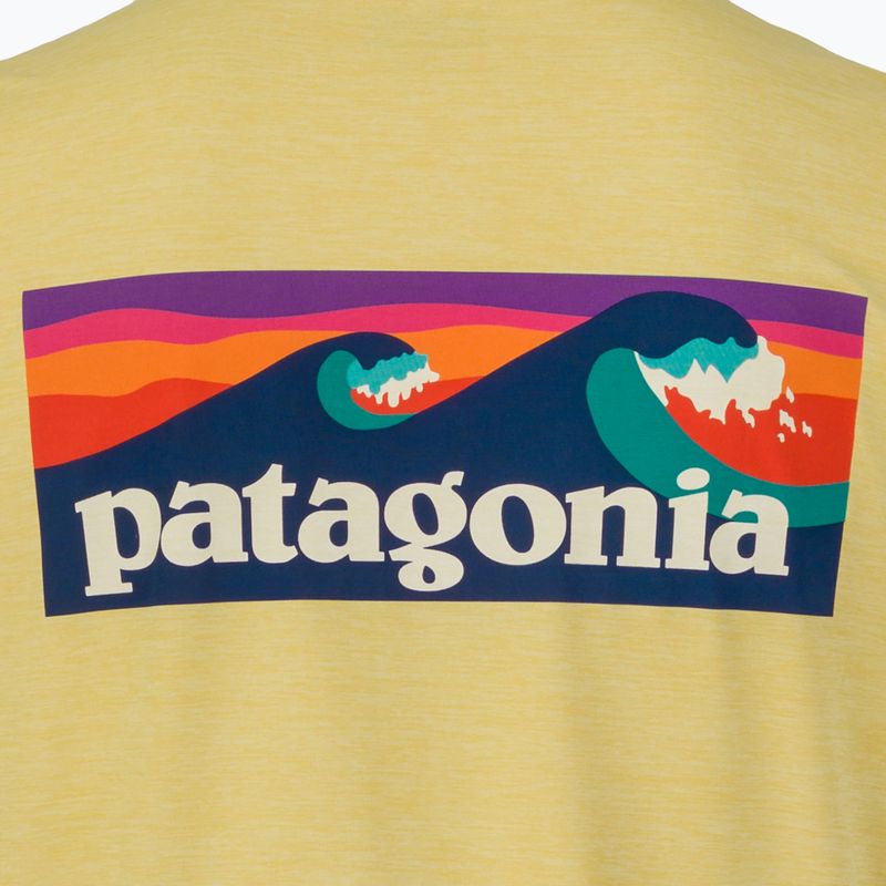 Лонгслів чоловічий Patagonia Cap Cool Daily Boardshort Logo LS limestone yellow - Light Limestone yellow x-dye 5