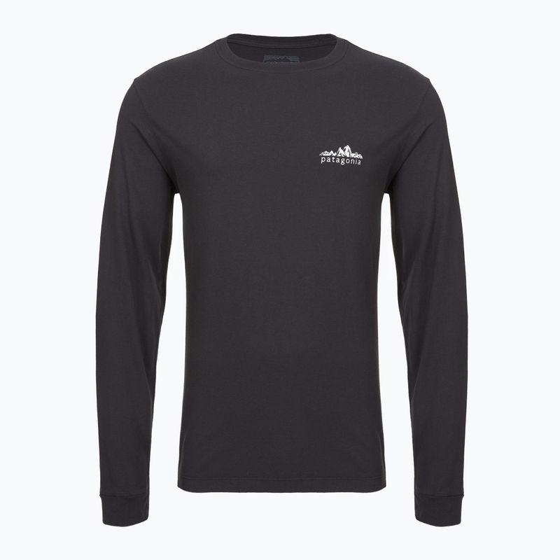Лонгслів чоловічий Patagonia Fitz Roy Foothills LS ink black