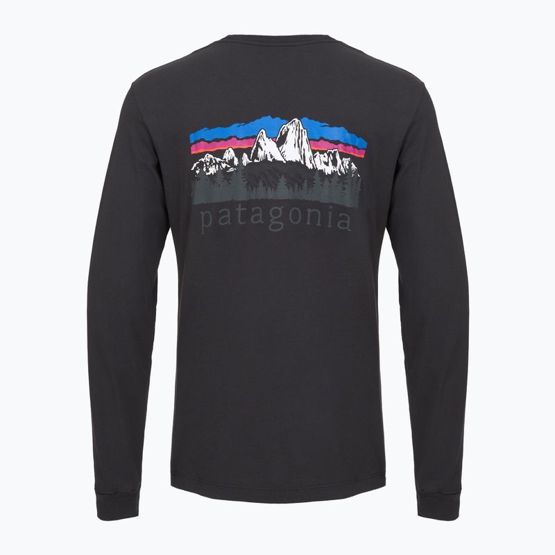 Лонгслів чоловічий Patagonia Fitz Roy Foothills LS ink black 2