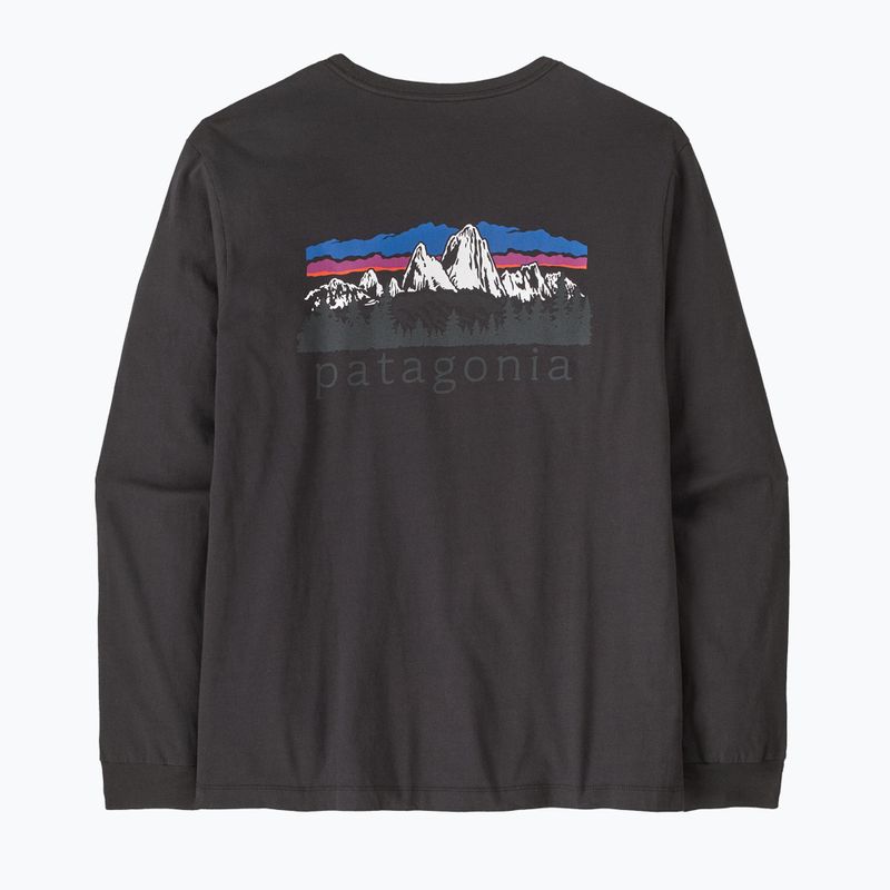 Лонгслів чоловічий Patagonia Fitz Roy Foothills LS ink black 2