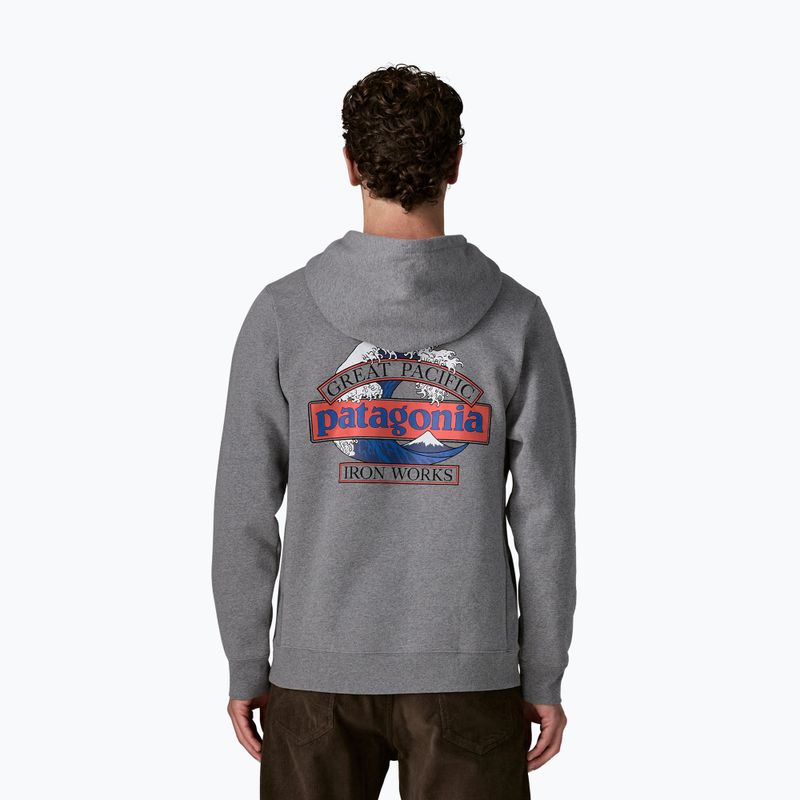 Кофта чоловіча Patagonia Great Waves Uprisal Hoody gravel heather 2