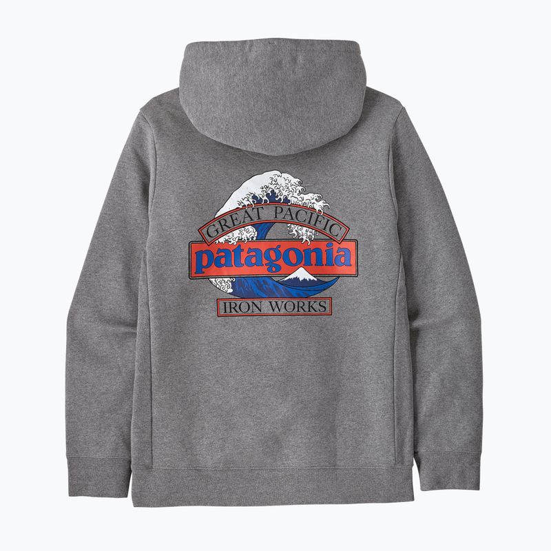 Кофта чоловіча Patagonia Great Waves Uprisal Hoody gravel heather 4