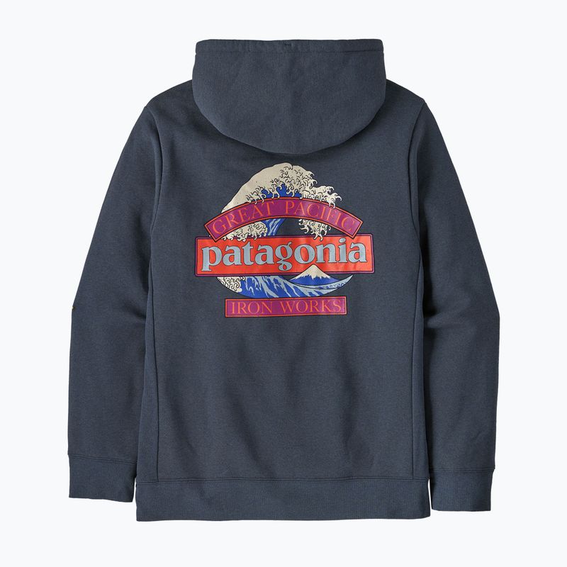 Кофта чоловіча Patagonia Great Waves Uprisal Hoody Summit Blue 2