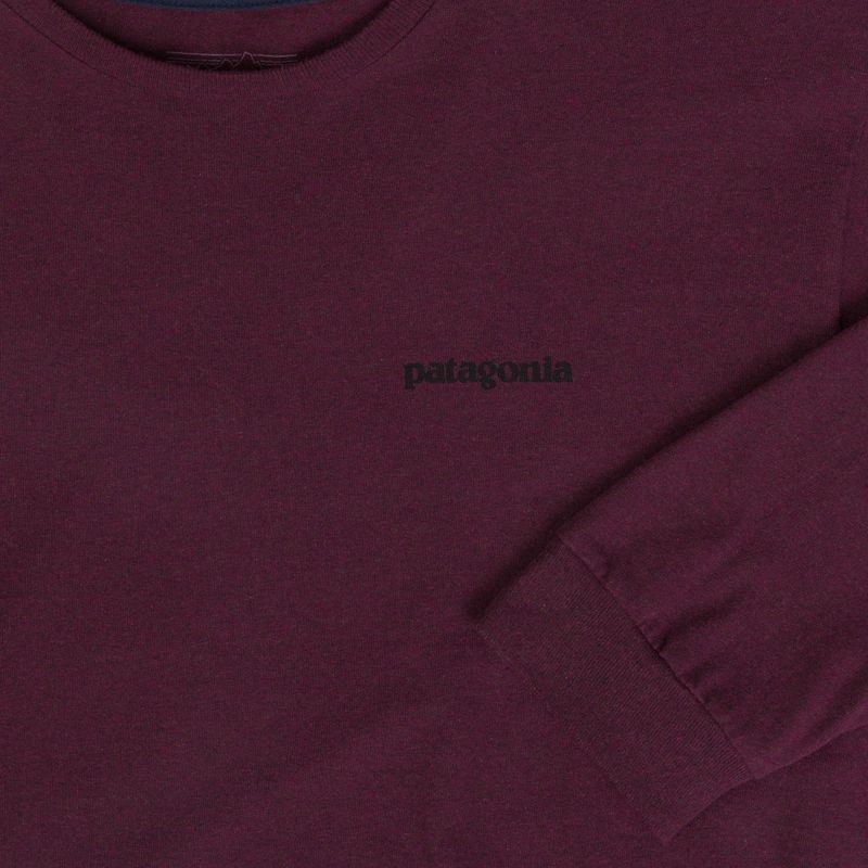 Лонгслів чоловічий Patagonia P-6 Logo Responsibili berry fig 3