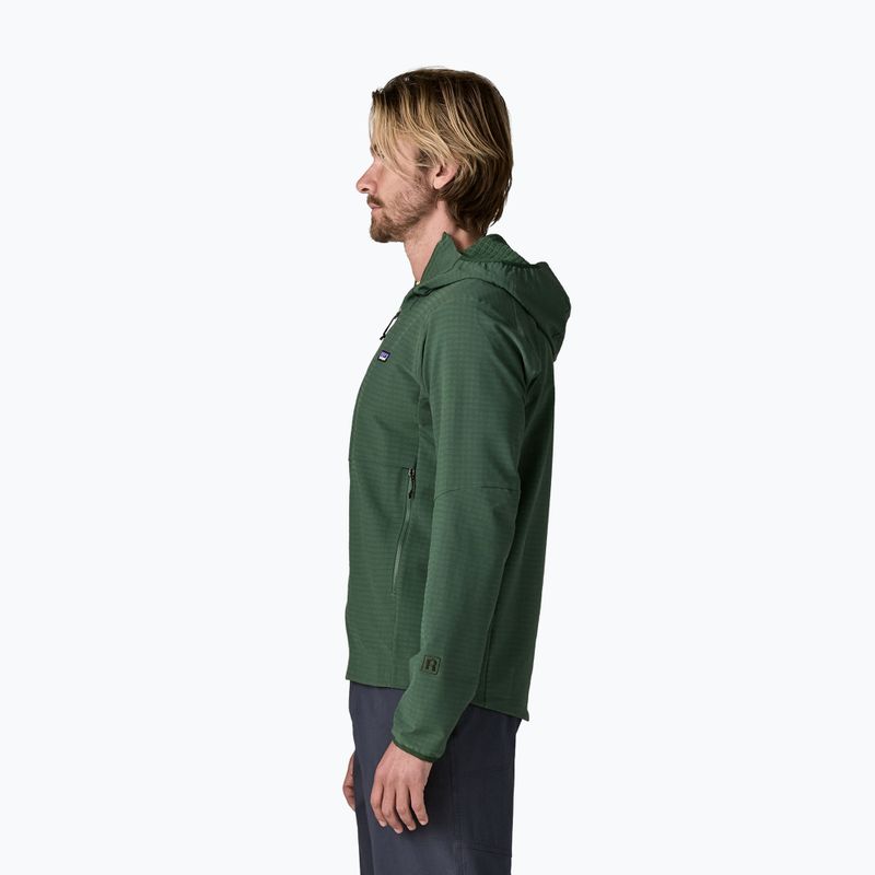 Куртка софтшелл чоловіча Patagonia R1 TechFace Hoody canopy green 3