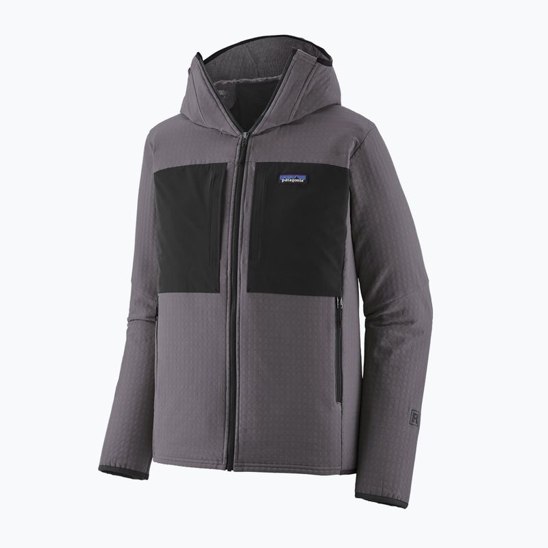 Кофта трекінгова чоловіча Patagonia R2 TechFace Hoody may grey 2
