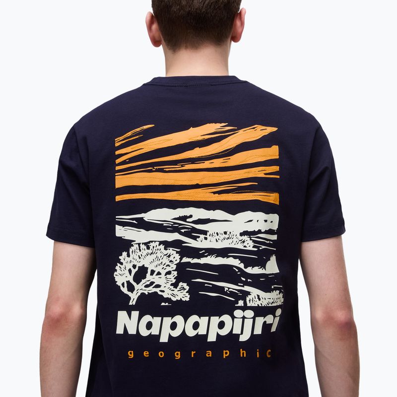 Футболка чоловіча Napapijri S-Vignonil Back blu marine 4