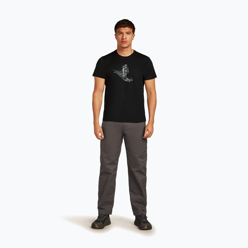 Футболка чоловіча icebreaker Merino 150 Tech Lite Skiing Yeti black 2