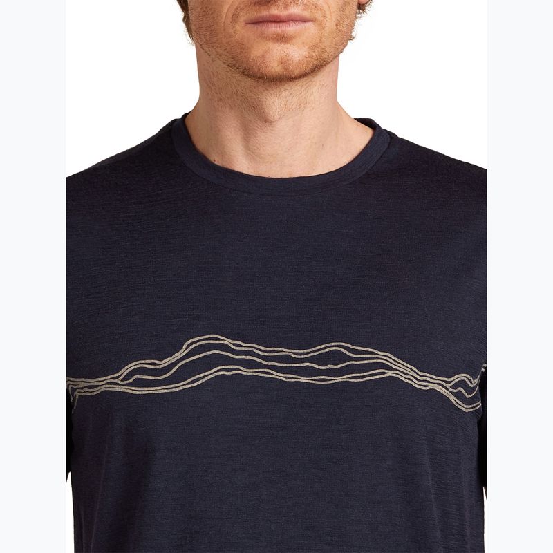 Футболка чоловіча icebreaker Merino 150 Tech Lite Mountain Pulse midnight navy 4