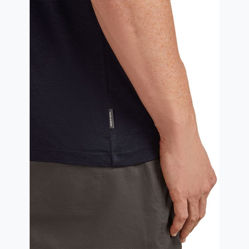 Футболка чоловіча icebreaker Merino 150 Tech Lite Mountain Pulse midnight navy 5