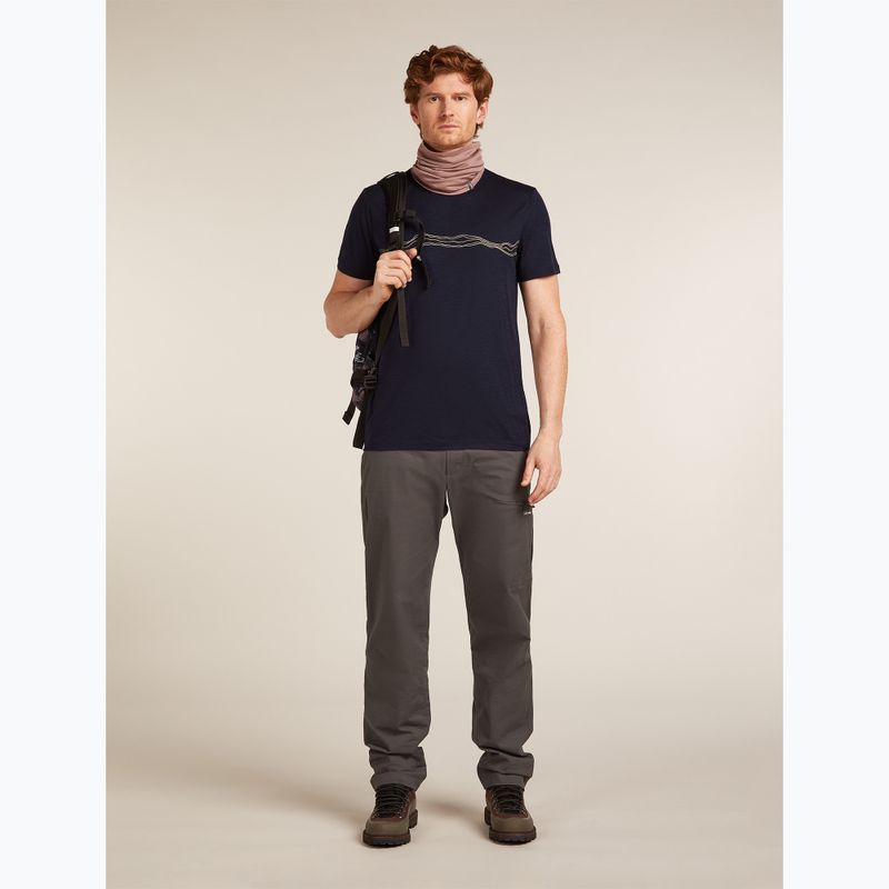 Футболка чоловіча icebreaker Merino 150 Tech Lite Mountain Pulse midnight navy 7