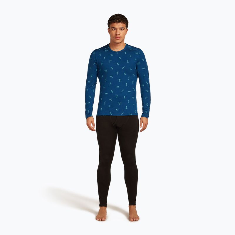 Чоловічий лонгслів Merino 200 Oasis Crewe Snow Day atlantis/topaz/aop термобілизна 2