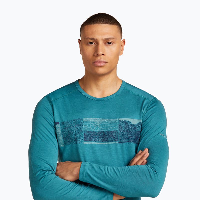 Чоловіча термоактивна кофта icebreaker Merino 200 Oasis Crewe Elevation Line topaz 6