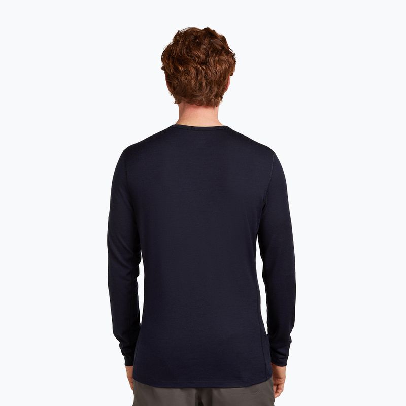 Чоловіча термоактивна кофта icebreaker Merino 200 Oasis Crewe Elevation Line midnight navy 3