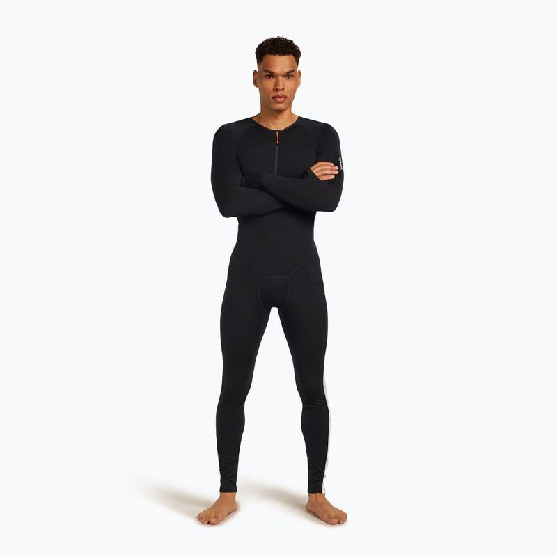 Комбінезон термічний чоловічий icebreaker Merino 200 Oasis+ black/undyed/cb 5