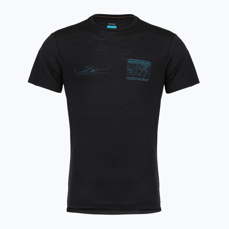 Чоловіча футболка icebreaker Merino Blend 125 Cool-Lite Sphere Trail чорна