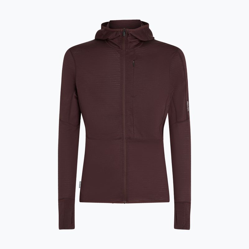 Чоловічий трекінговий світшот Icebreaker Merino 200 RealFleece Descender Zip Hoodie java з капюшоном 10
