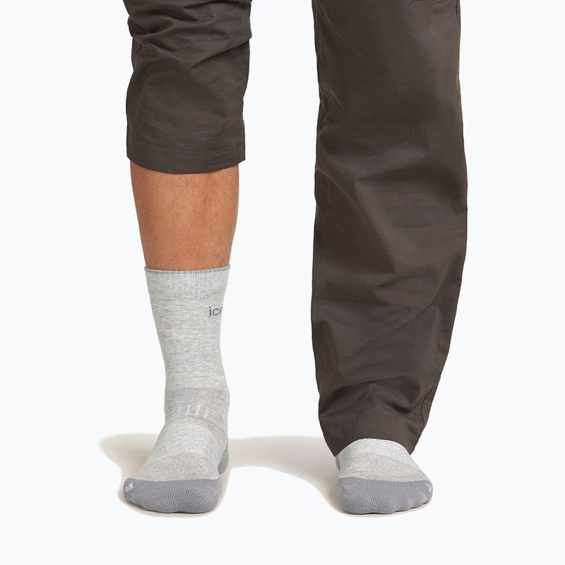 Шкарпетки чоловічі icebreaker Merino Hike+ Light Crew blizzard heather/alloy 3