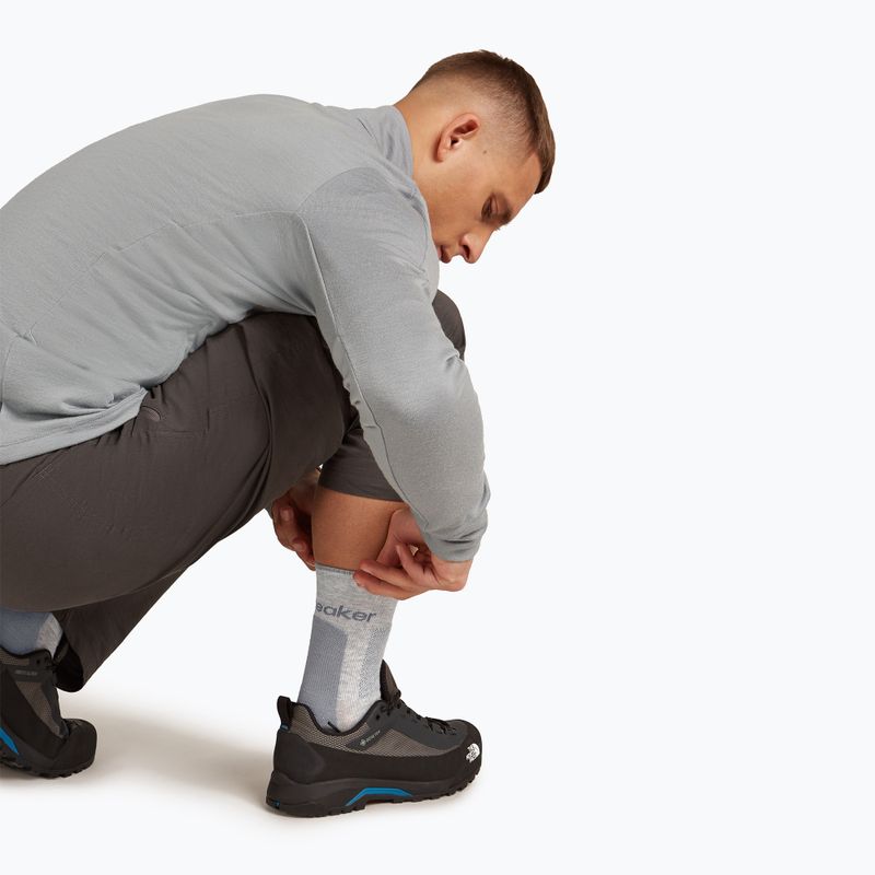 Шкарпетки чоловічі icebreaker Merino Hike+ Medium Crew blizzard heather/alloy 5