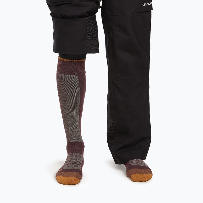 Шкарпетки гірськолижні чоловічі Icebreaker Merino Ski+ Medium OTC java/trail/seaglass 3