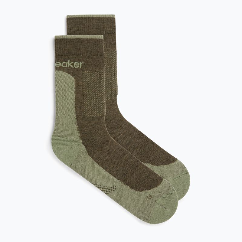 Чоловічі шкарпетки Icebreaker Merino Hike+ Medium Crew лоден/лишайник 2