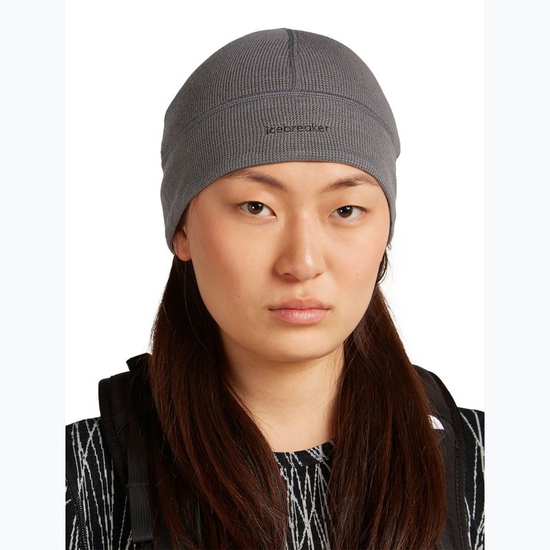 Зимова шапка icebreaker Merino 260 Waffle Reversible Beanie obsidian/black 3