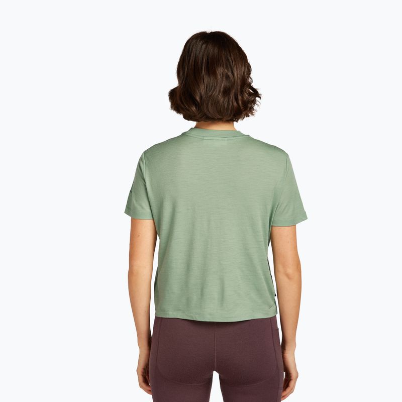 Футболка жіноча icebreaker Merino 150 Tech Lite Crop The Climb seaglass 3