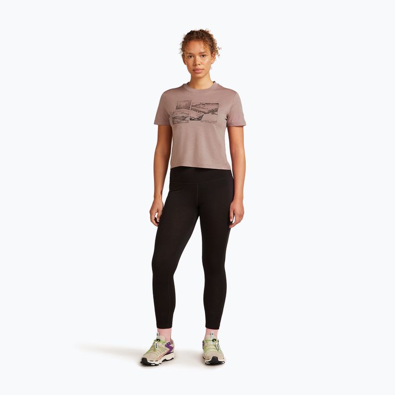 Футболка жіноча icebreaker Merino 150 Tech Lite Crop The Climb summit 2