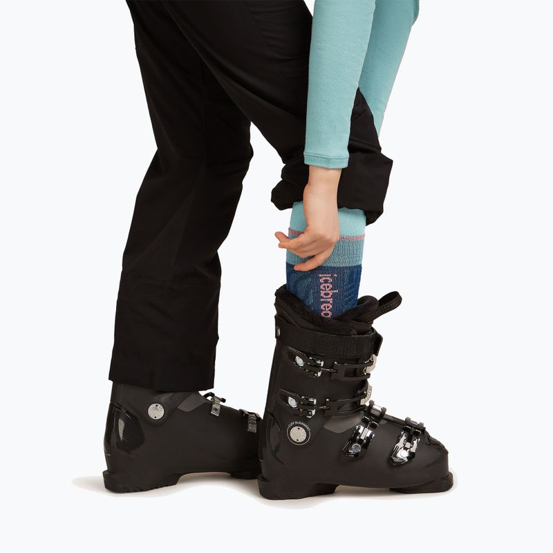 Шкарпетки гірськолижні жіночі Icebreaker Merino Ski+ Light OTC Mountain Contour atlantis/hydro/acid pink 5